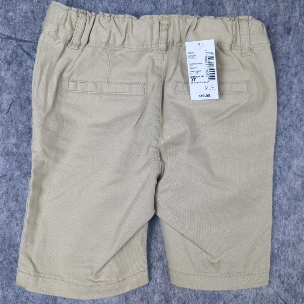 The Children's Place Girls' Chino Shorts Sandy 2 Pack SZ 3T